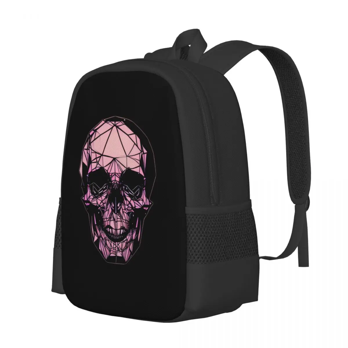 Женский рюкзак для Совместной работы с Черепом Skull - Polygon Line Art Skull Большой Емкости, Милые Складные Рюкзаки Для Одежды