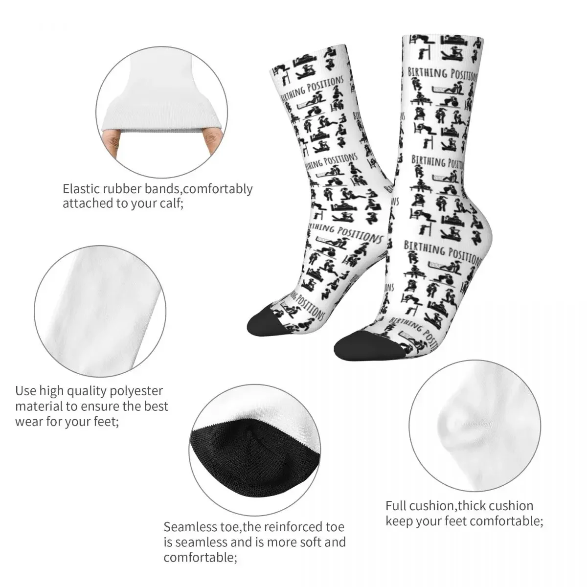 Носки для женщин-партнеров в стиле харадзюку, высококачественные чулки, всесезонные носки для мужчин, подарок женщине на день рождения