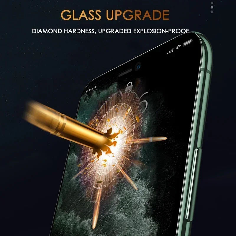 3ШТ Защитное Стекло с Полным Покрытием Для iPhone 11 7 8 6 6s Plus SE 2020 Протектор Экрана Для iPhone X XR XS 11 12 Pro Max Glass