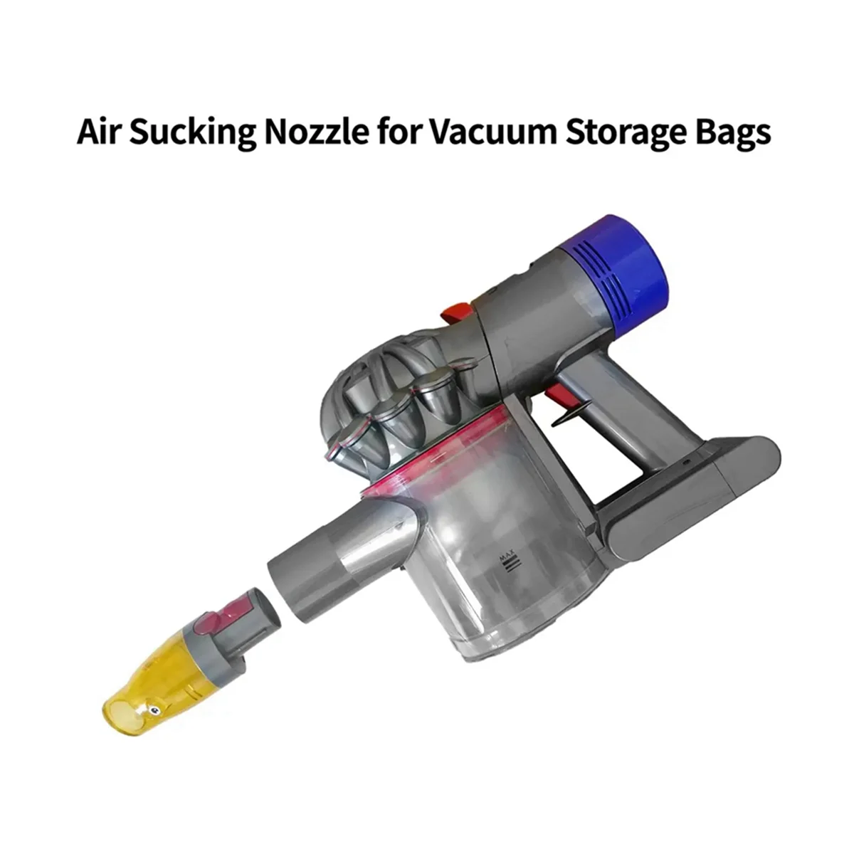 Насадка для отсасывания воздуха 2ШТ для Dyson V7V8V10V11V12V15Slim Помогает Отсасывать воздух из вакуумных пакетов для хранения, C