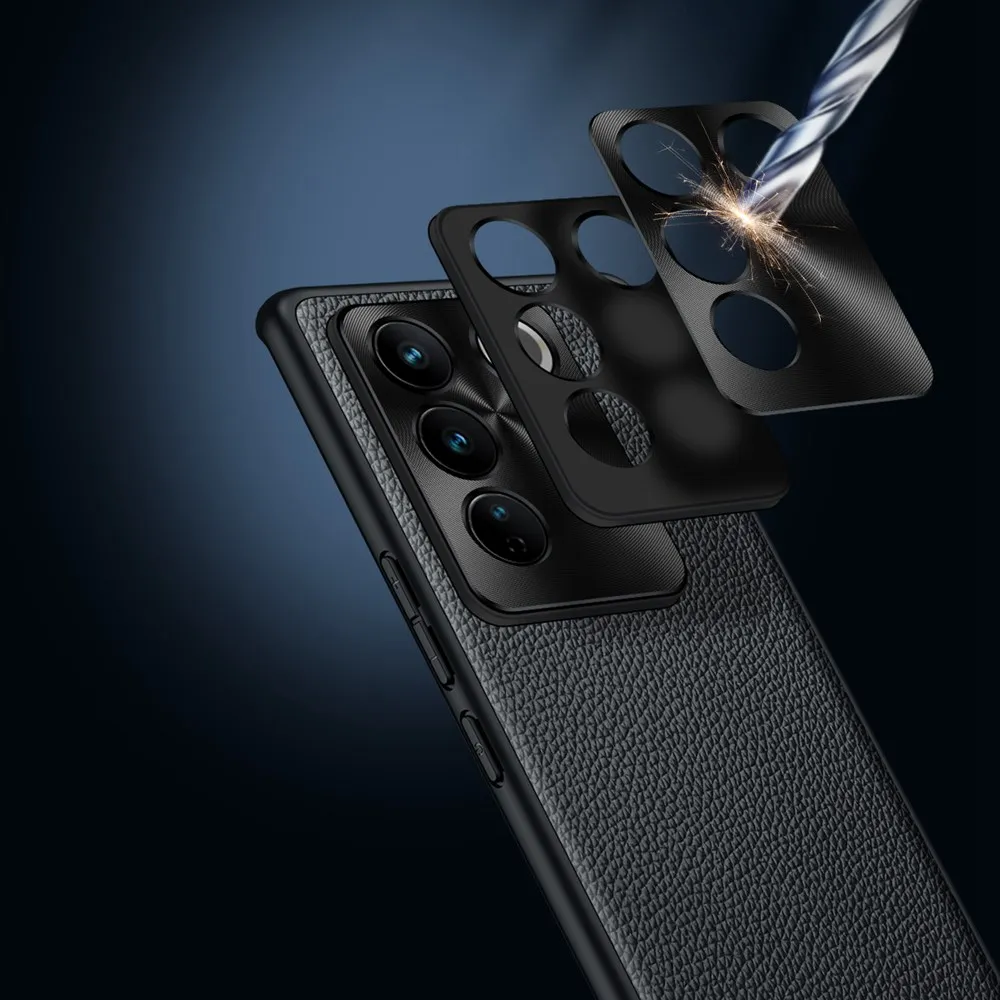 Чехол из натуральной кожи Для Vivo S16 Pro Case с защитой объектива из 3D сплава Coque для Vivo S16Pro Cover Luxury Phone Fundas