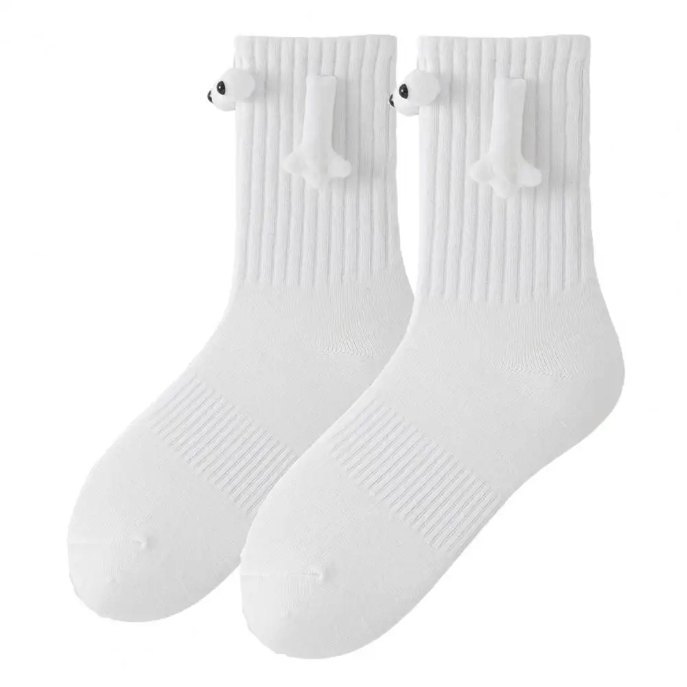 Носки для пары с магнитным соединением, носки для пары с магнитным всасыванием, 3d Носки для пары, уникальные забавные подарки для женщин, мужчин, держащихся за руки, милые