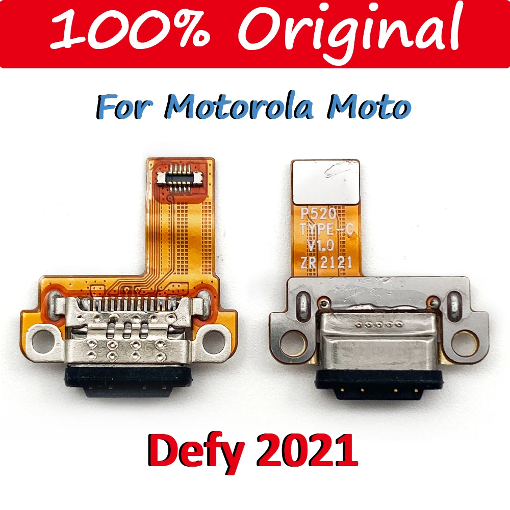 100% Оригинальный USB Порт Для Зарядки Док-станция Micro Board Flex Ремонтная Деталь Для Motorola Moto Defy 2021 Edge 30 Fusion S30 Pro