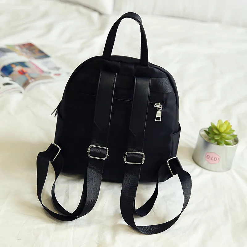 Высококачественный женский рюкзак Оксфорд, водонепроницаемые школьные сумки, женские дорожные рюкзаки, сумка через плечо для девочек-подростков, рюкзак, черный