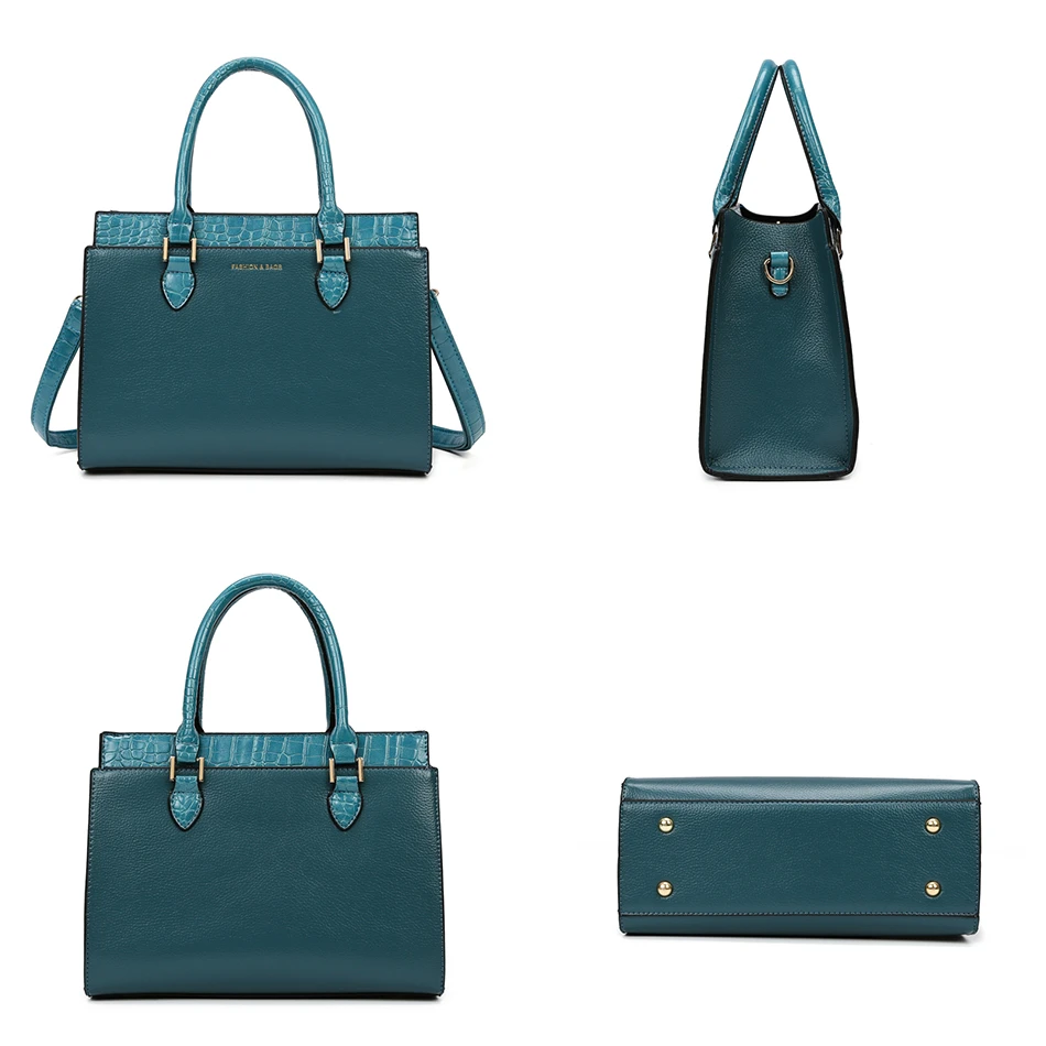 Дизайнерские роскошные кошельки и сумки Женские сумки из искусственной кожи, 3 комплекта, вместительная сумка через плечо, простые женские сумки-тоутессы