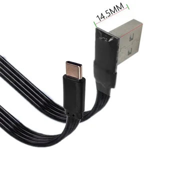0,5 м Автомобильный светодиодный экран управления USB ультракороткий локоть Подходит для Lexus es Ультра плоский локоть Кабель для передачи данных Скрытый плоский кабель TypeC 0,3 М