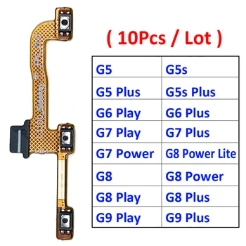 10 шт., Оригинал Для Motorola Moto G5 G5s G6 G7 G8 G9 Plus Play Power Lite Кнопка регулировки громкости Кнопка Включения Выключения Питания Гибкий кабель