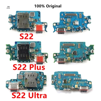 100% Оригинал Для Samsung S22 Plus S22 Ultra S908B S908U S901B S901U S906B S906U Разъем USB-порта Для Зарядки Платы Гибкий кабель