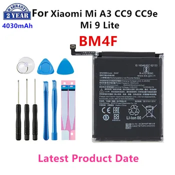 100% Оригинальный Аккумулятор BM4F 4030mAh Для Xiaomi Mi A3 CC9 CC9e Mi 9 Lite, Высококачественные Сменные Батареи Для Телефона + Инструменты