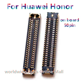 10шт-100шт Разъем FPC для ЖК-дисплея Huawei Honor nova8 pro 8SE 8Pro с 50-контактным разъемом flex tail на плате