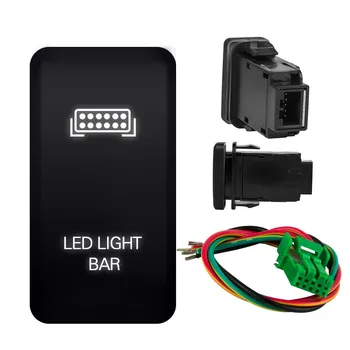 12V LED Light Bar Переключатель Кнопочный Переключатель Включения/Выключения С Жгутом Проводов Для Toyota Prado Landcruiser FJ Cruiser Tacoma Hilux CSV
