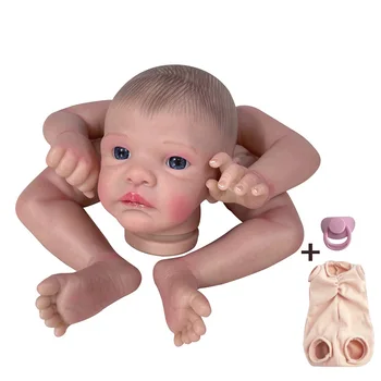 16-дюймовый набор кукол-реборнов с новым лицом, Хенли нарисовал незаконченные детали куклы, реалистичную игрушку для новорожденных, подарок своими руками для девочек
