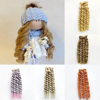 1шт 20 см Наращивание Волос для Kurhn/BJD/SD/Pullip/Blyth/Американская Кукла DIY Кукла Ручной Работы Парики Высокотемпературные Волокнистые Утки Волос