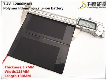 7,4 В 12000 мАч 37125130 Литий-Полимерный Li-Po литий-ионный Аккумуляторные батареи для Mp3 MP4 MP5 GPS