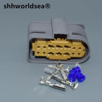 shhworldsea auto 14pin 1,5 мм/3,5 мм Корпус кабеля для сборки автомобиля, штекер жгута проводов, разъем-розетка A0525456026
