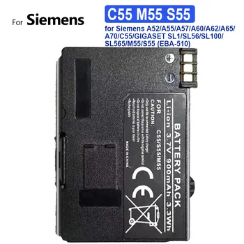 Аккумулятор для телефона C55 M55 S55 900 мАч для Siemens A52/A55/A57/A60/A62/A65/A70/C55/GIGASET SL1/SL56/SL100/SL565/M55/S55 (EBA-510)