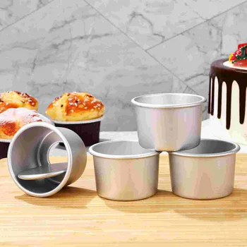 Алюминиевые маленькие формы для торта, круглые мини-формы для чизкейков с фиксированным съемным дном, форма для выпечки торта, формы для выпечки на вечеринке, пикнике