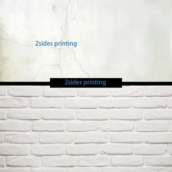 Белая стена Кирпичные фоны для фотостудии 57x87 см 2 стороны ПВХ Обложка Водонепроницаемые бумажные фоны Настенная печать из дерева и мрамора