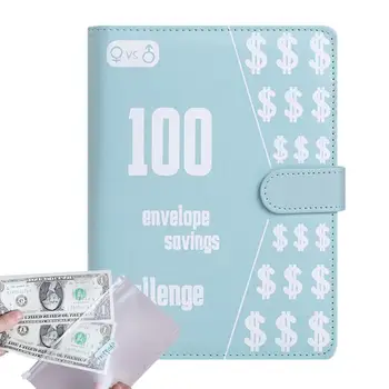 Бюджетная книжка на 100 конвертов с конвертами для наличных Сберегательная книжка для денежных конвертов для упрощения экономии денег