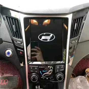Вертикальный экран Android 13.0 для Hyundai Sonata 8 2010-2015 Автомобильный мультимедийный плеер Tesla GPS Навигация Радио 4G Стерео видео
