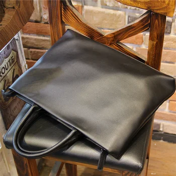 Деловые мужские портфели из искусственной кожи на молнии, роскошная сумка, повседневная черная сумка для файлов, модная тонкая мужская сумка для ноутбука