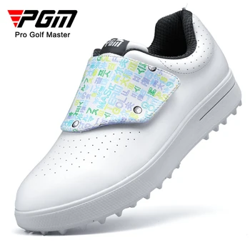 Детская обувь для гольфа PGM, Водонепроницаемые Противоскользящие и износостойкие Детские кроссовки Для мальчиков и девочек, спортивная обувь XZ250