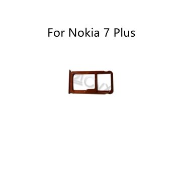 для Nokia 7 plus Держатель Лотка Для карт Памяти Слот для SIM-карты Micro SD Адаптер Замена Ремонт Запасные Части