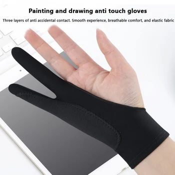 Для универсальных перчаток-карандашей для отвода ладоней художественной живописи Рисования эскизов двумя пальцами Перчатка для планшета
