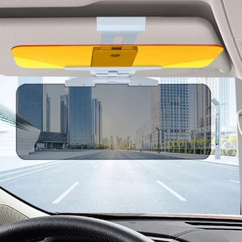 Козырек на лобовое стекло автомобиля 2 в 1 с антибликовым покрытием, поворачивающийся на 180 °, Прозрачный- Защита от ослепления автомобиля