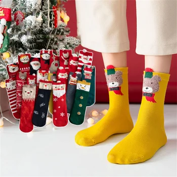 Мультяшные Рождественские носки Украшения С Рождеством Декор для дома Рождественский подарок Рождество Ноэль Навидад С Новым годом