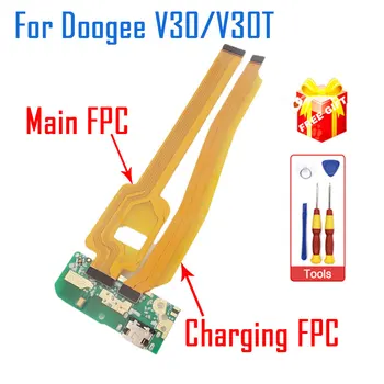 Новая Оригинальная Плата USB DOOGEE V30 V30T С Портом Зарядки DOOGEE V30T с Основным FPC И Аксессуарами Для Зарядки USB FPC Для Телефона DOOGEE V30T