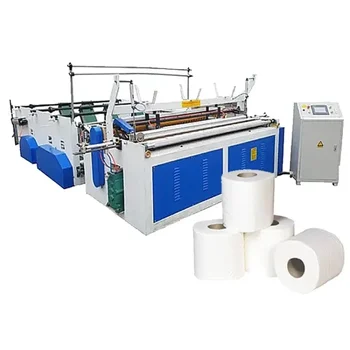 Полностью автоматизированная линия по производству рулонов папиросной бумаги, машина для производства туалетной бумаги, машина для перемотки туалетной бумаги