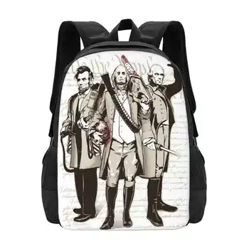 Президент Надирает задницы, Горячая распродажа, Модные сумки-рюкзаки Lincoln Washington Jefferson Zombies Proton Jimiyo Saber