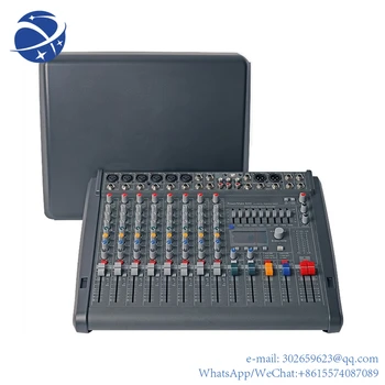 Профессиональный микрофонный микшер yyhc 48v digital audio usb mixer Powermate PM600-3 мощностью 2x800 Вт.  
