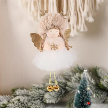 Рождественская кукла-ангел, Веселый Рождественский декор для дома, украшение для Рождественской елки, Ноэль, декор для Рождественской елки 2023, новогодний декор