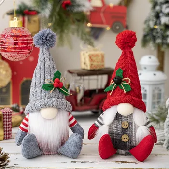 Светящийся рождественский гном, безликая кукла, плюшевые игрушки, 6 стилей, Санта-Клаус, Счастливого Рождества, Новогодние подарки, Navidad Natal Home Decor