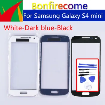 Сенсорный Экран S4mini Для Samsung Galaxy S4 mini i9190 i9195 i9192 LCD Переднее Внешнее Стекло Сенсорный Экран Объектив 4.3