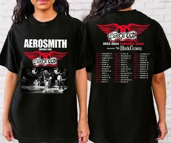 Футболка группы Aerosmith 2023 – 2024 Peace Out с прощальным туром для мужчин и женщин