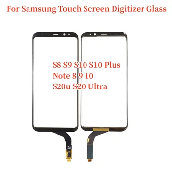 Хорошее Качество Для Samsung Galaxy S8 S9 S10 S10 Plus Note 8 9 10 S20u S20 Ультра Сенсорный Экран Digitizedr Стеклянная Панель С Клеем OCA