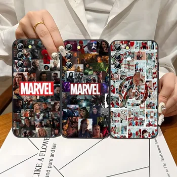 Чехол для телефона Marvel Avengers Samsung Galaxy S23 S21 S22 S20 S30 Ultra Fe S10 S8 S9 Note 20 10 Pro Plus Задняя крышка